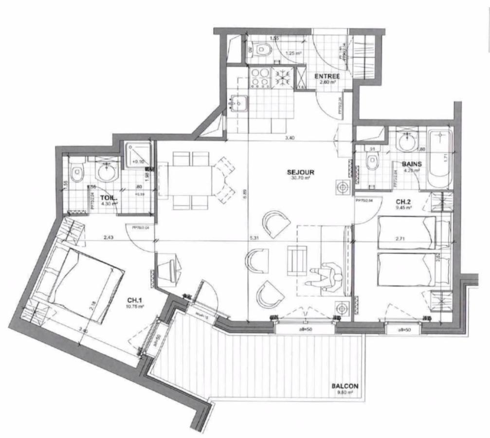 Spacious Ski-In Ski-Out Apartment 4-6 Pax, 161 Sources De Marie Arc 1950 Les Arcs (Savoie) Exterior foto