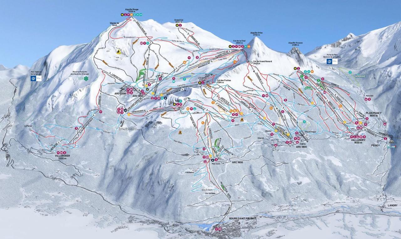 Spacious Ski-In Ski-Out Apartment 4-6 Pax, 161 Sources De Marie Arc 1950 Les Arcs (Savoie) Exterior foto